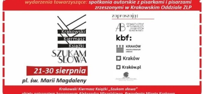 Sierpniowa edycja Krakowskiego Kiermaszu Książki „Szukam słowa”