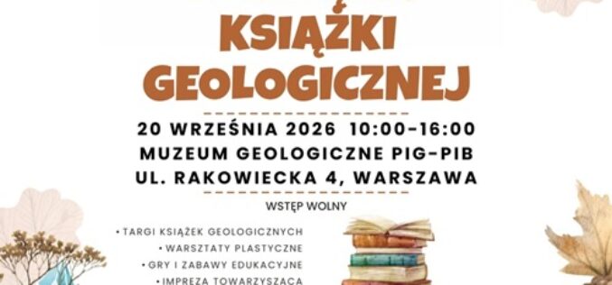 Jesienny Festiwal Dziecięcej Książki Geologicznej